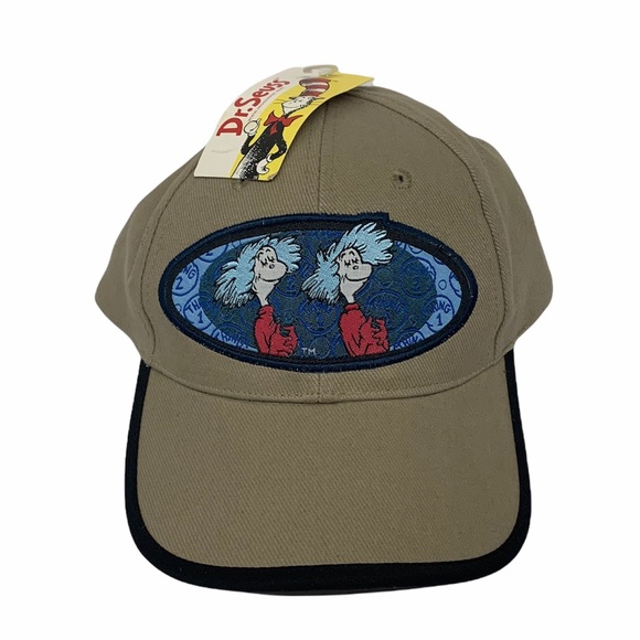 1997 Dr. Seuss Thing 1-Thing 2 Cat In The Hat Cap - Picture 4 of 7